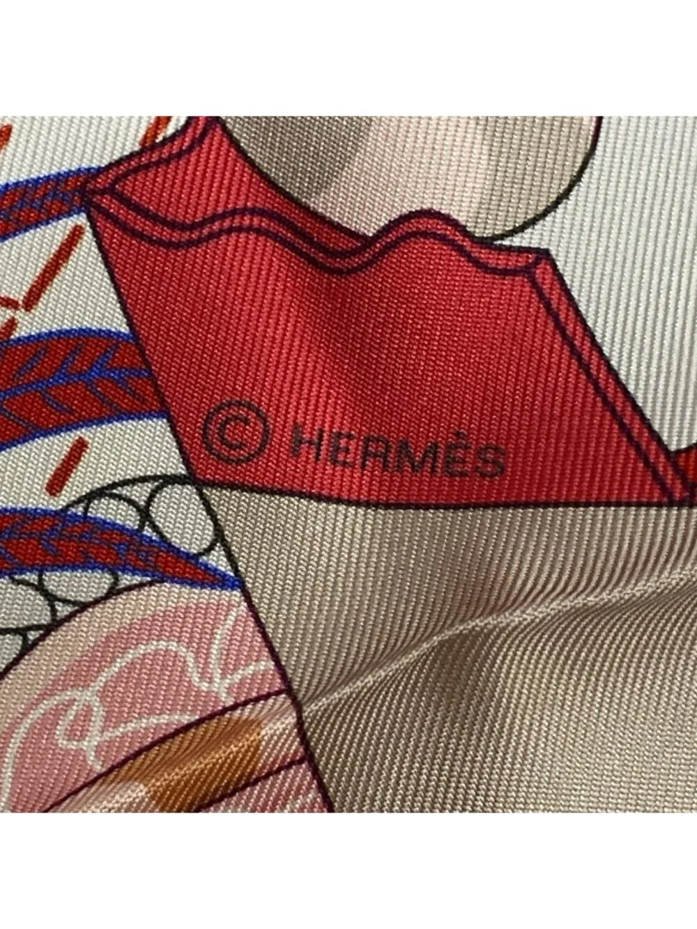 Hermes Scarf Carre 90 Light Pink Orange Multi Splash Park